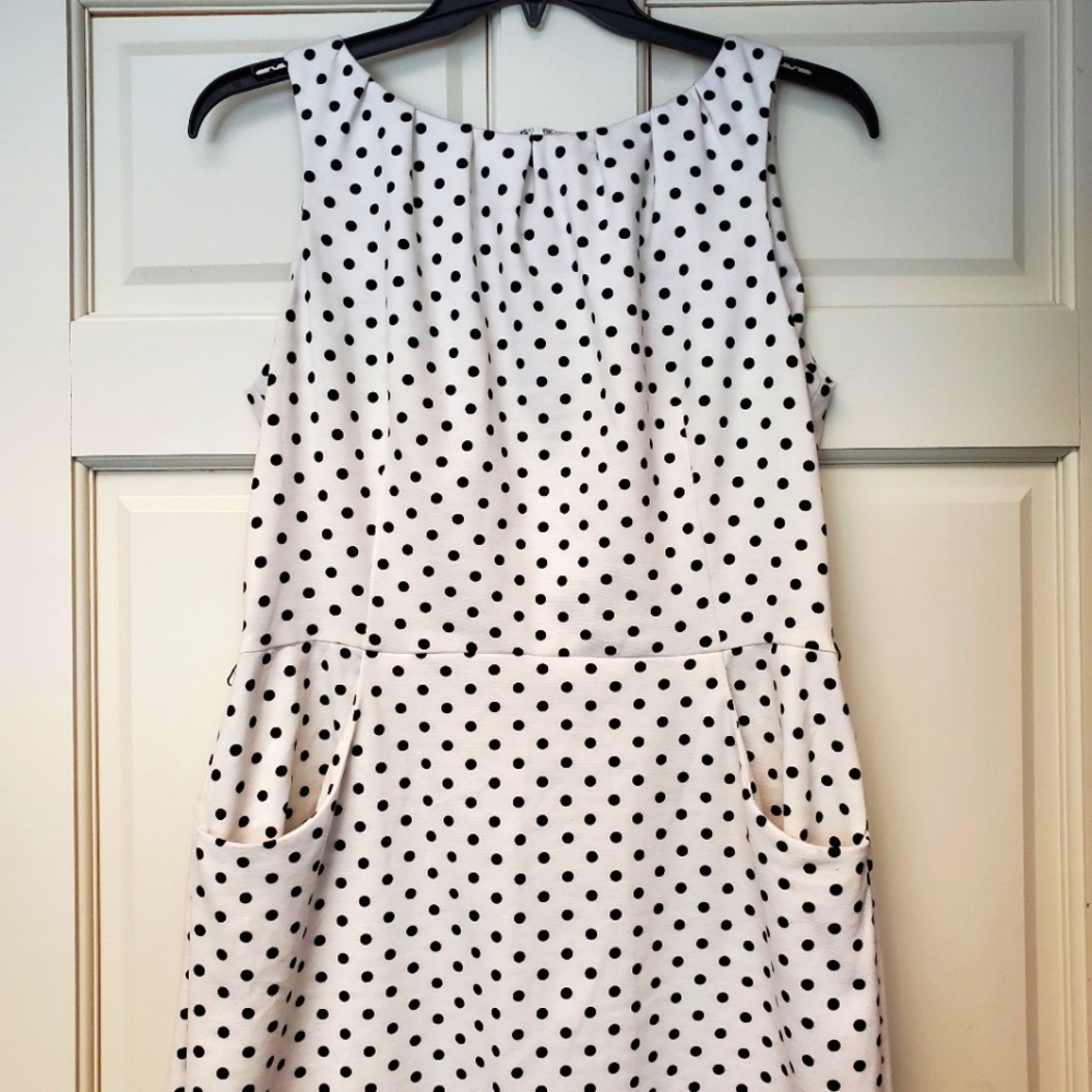 Chaps polka-dot wiggle dress